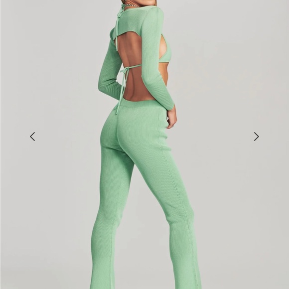 BRAND NEW - Retrofete ribbed green pants - Picture 3 of 3